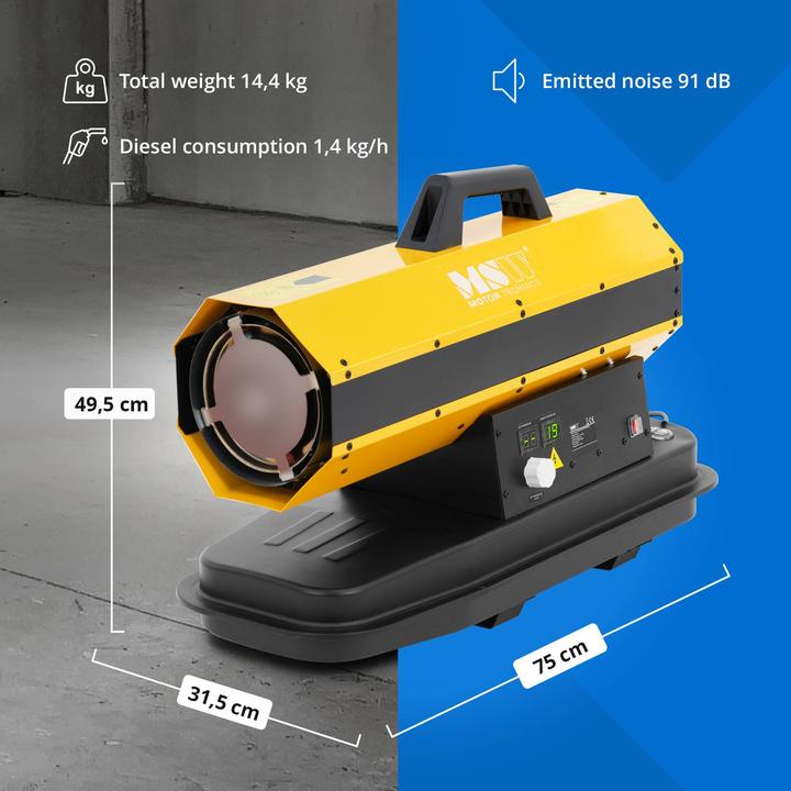 Actual product image MSW Diesel Heater - 20 kW - 18 l