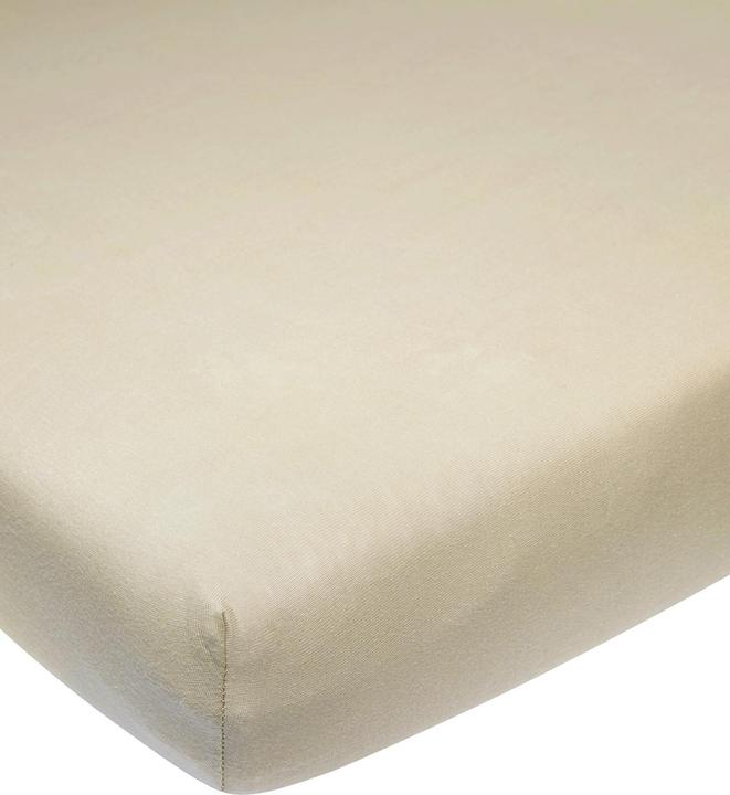 Actual product image Meyco Home jersey fitted sheet 160x200 sand