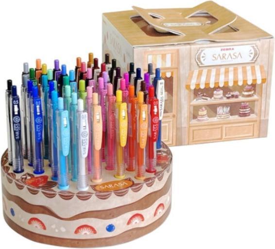 Zebra Roller Sarasa Cake Clip 0,5mm 48tlg. (48x)