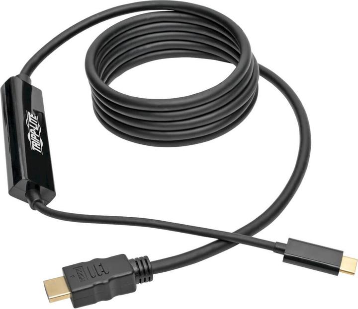 Actual product image Eaton USB-C to HDMI Active Adapter Cable M/M 4K Black 6ft. 1.8m (1.83 m, HDMI)