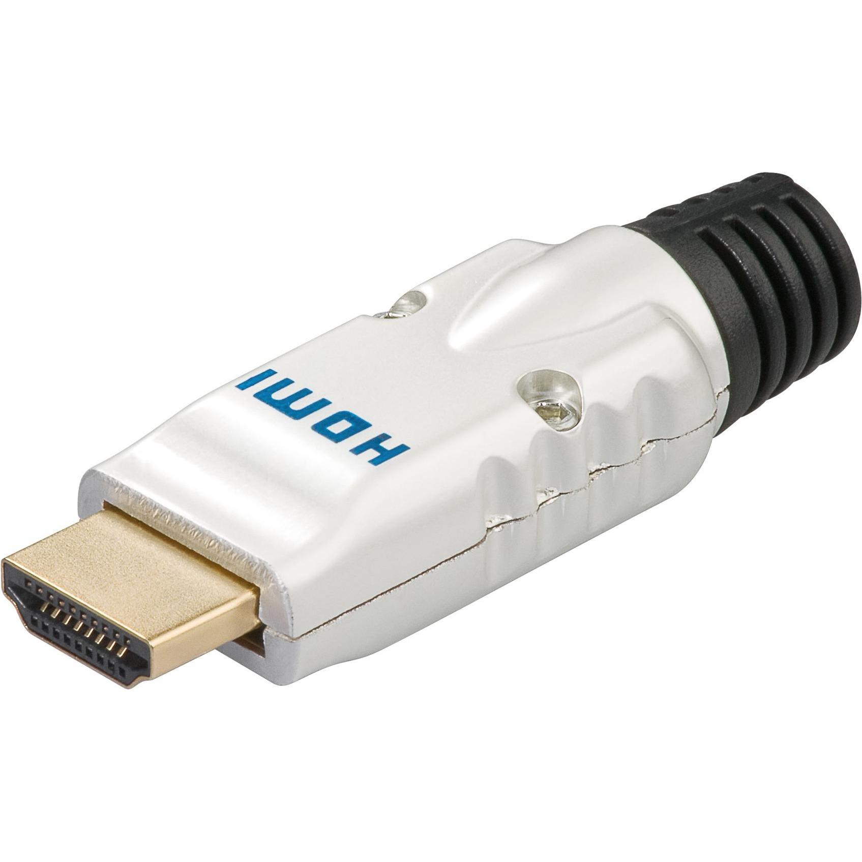 Thumbnail - Goobay 52609 HDMI Metallisch Steckverbinder (HDMI), Video Kabel