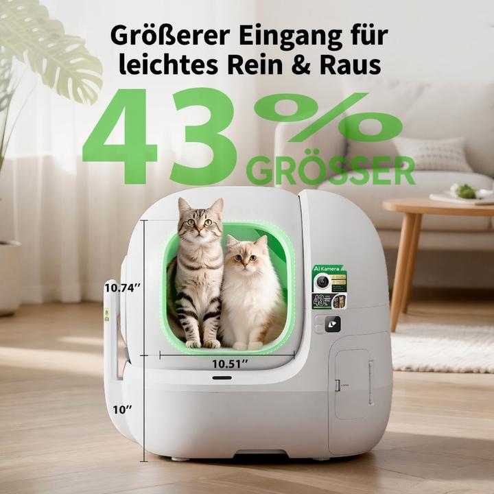 Image du produit Petkit Purobot Max Pro 2 (Bac à litière autonettoyant, Bac à litière fermé)