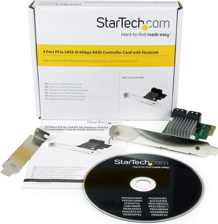 Actual product image StarTech 4 Port PCIe SATA Controller Card