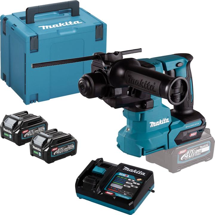 Produktbild Makita Akku-Kombihammer SDS-PLUS 40V max. / 2,5 Ah, 2 Akkus + Ladegerät im MAKPAC