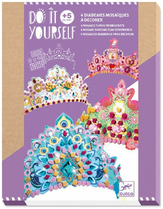 Actual product image Djeco Mosaic tiaras princess