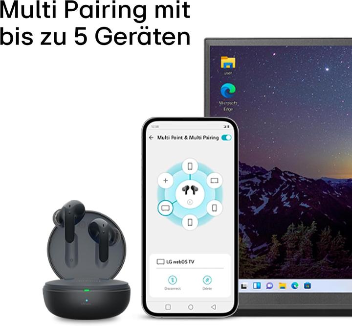 Image du produit LG TONE Free DT80Q-blanc (ANC, 9 h, Sans fil)