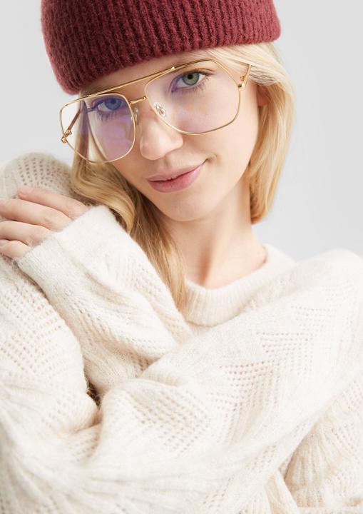 Image du produit s.Oliver Strickpullover Weicher Pullover mit Ajourmuster (L)