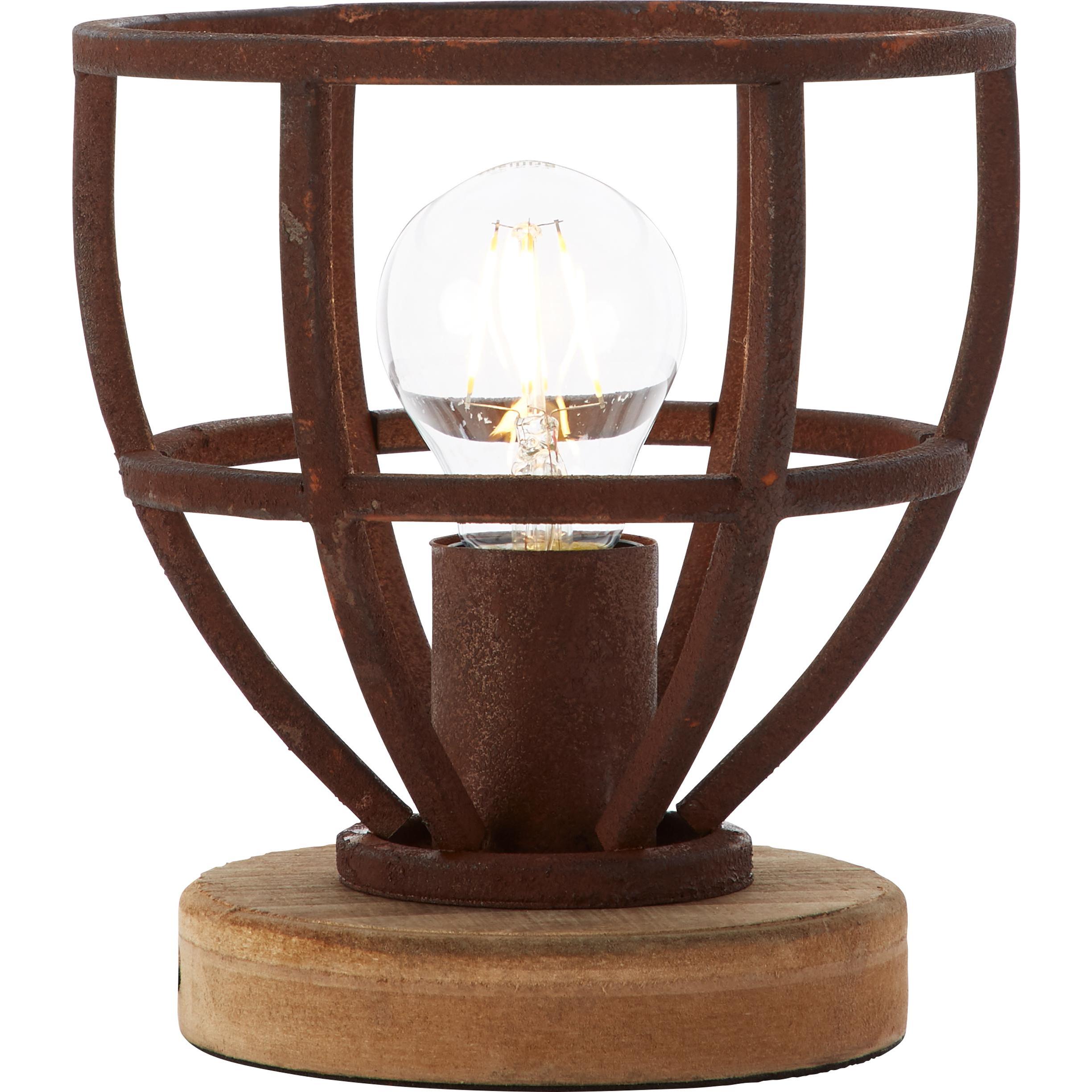 Brilliant, Tischlampe, Matrix Wood (E27)