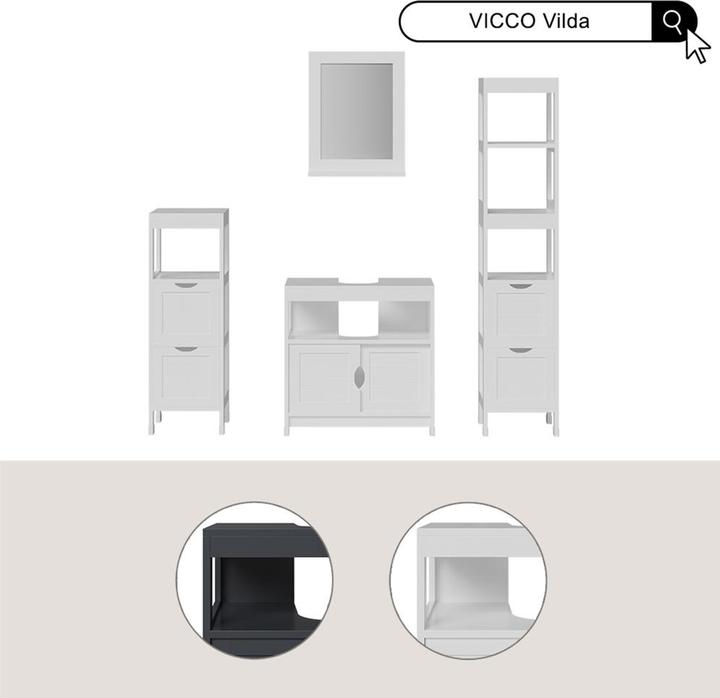 Actual product image Vicco Vilda (30 x 30 x 144 cm)
