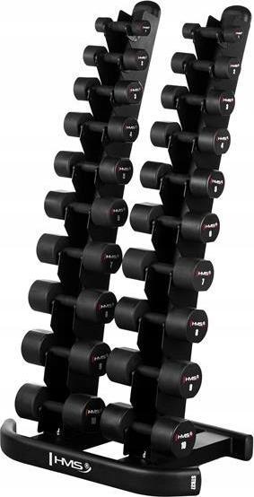 Actual product image HMS Standing Dumbbell Rack with Dumbbells
