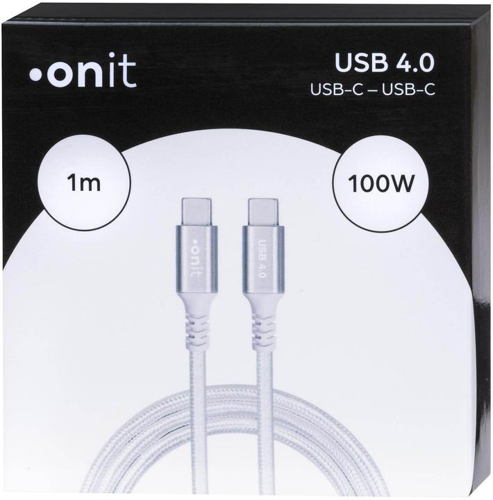 Produktbild Onit USB4-Kabel Pro USB C - USB C 1 (1 m, USB 4.0, 100 W)