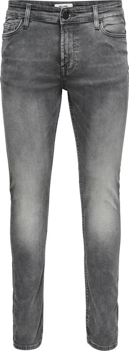 Actual product image Only & Sons ONSLoom Slim Zip Sweat Grey Slim Fit Jeans (W32/L34)