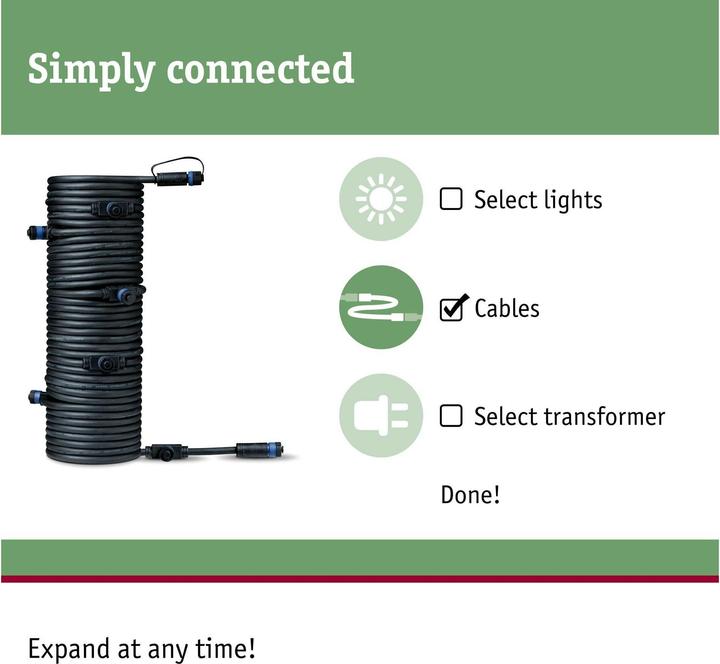 Produktbild Paulmann Outdoor Plug & Shine Kabel 1 in-7 out