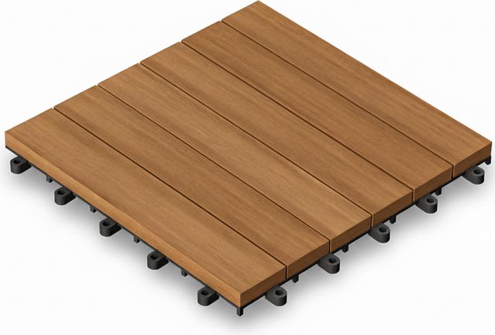 Produktbild Casaria Holzfliesen (1 x, 30 x 30 x 2.5 cm)