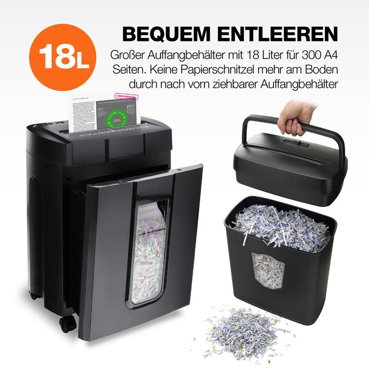 Image du produit Peach Destructeur de documents haute performance avec kit de maintenance (Coupe de particules)