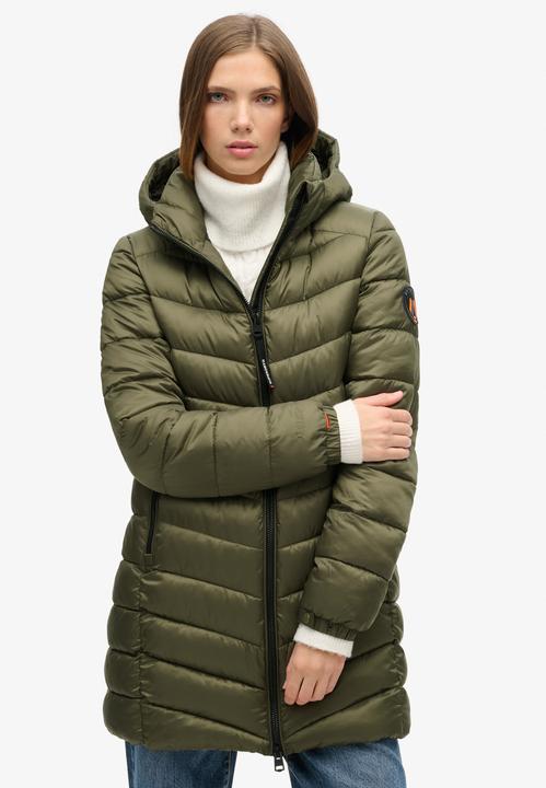 Immagine prodotto Superdry Mittellanger Fuji Steppmantel mit Kapuze