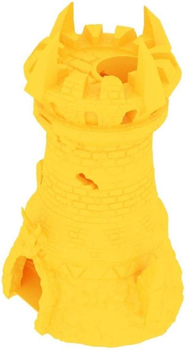 Produktbild Feldherr Fates End Dice Tower Fighter gelb – 3D gedruckter Würfelturm (Kunststoff)