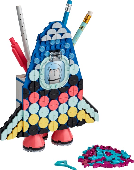 Produktbild LEGO Raketen Stiftehalter (41936, LEGO Dots)