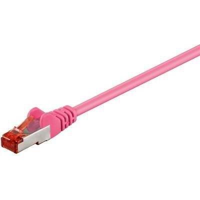 MicroConnect S/FTP CAT6 1m Pink LSZH (S/FTP, CAT6, 1 m), Netzwerkkabel
