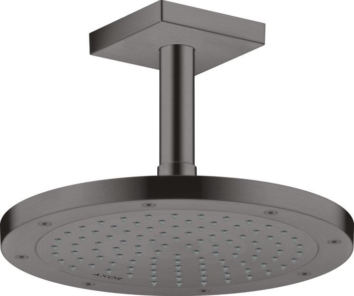 Actual product image hansgrohe HG ceiling connector AXOR 100mm, DN 15, angular brushed black chrome