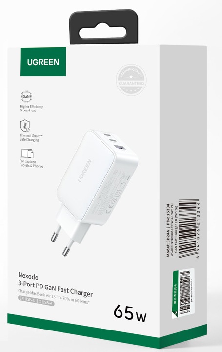 Actual product image Ugreen Nexode (65 W)