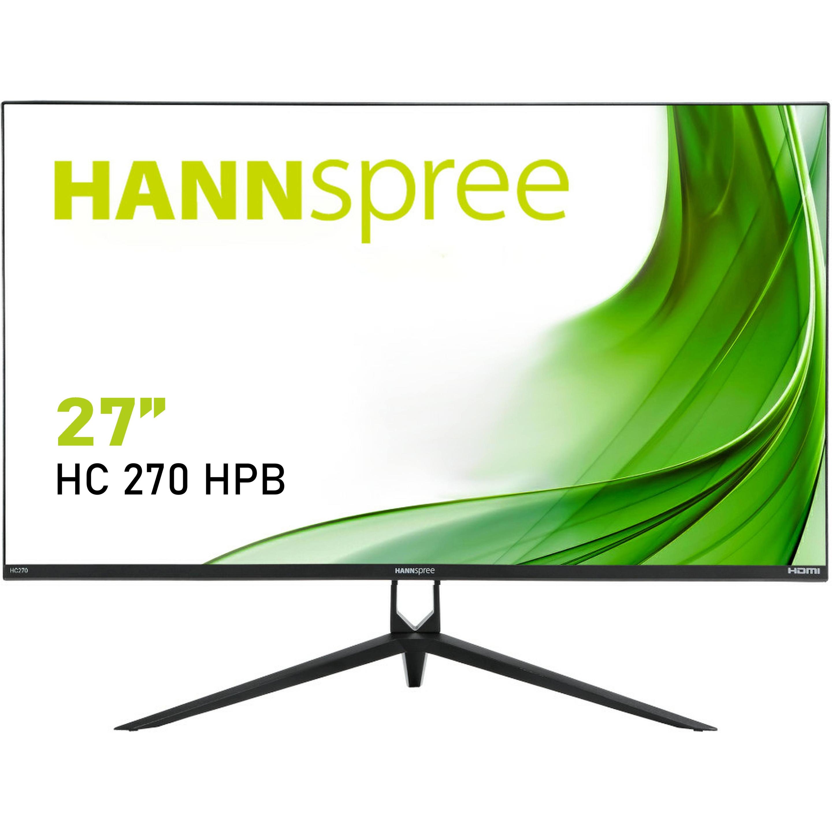 Hannspree HC270HPB (1920 x 1080 Pixel, 27"), Monitor, Schwarz