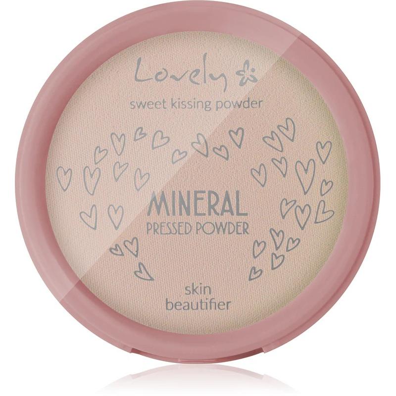 Lovely Trasparente Cipria, Polvere Minerale Pressata Altamente Opacizzante Fissatore Minerale Per Il Viso 10G (Trasparente)