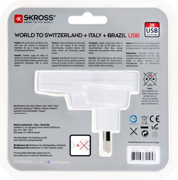 Produktbild Skross Country-Reiseadapter