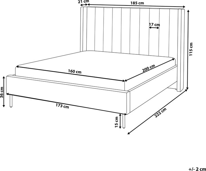 Actual product image Beliani Villette (160 x 200 cm)