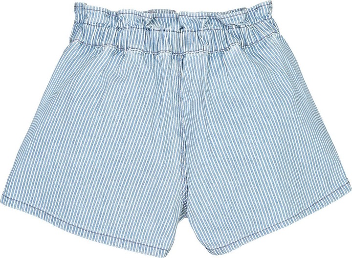 Actual product image La Redoute Collections Denim shorts with stripes (94)