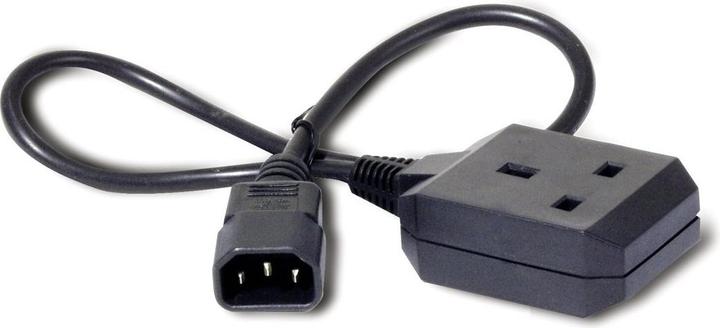 APC Power Cord, C14 to BS1363 (UK), 0.6m