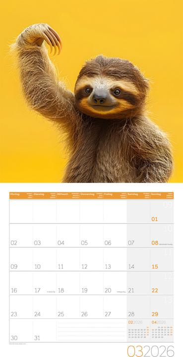 Produktbild Dancing Animals Kalender 2026