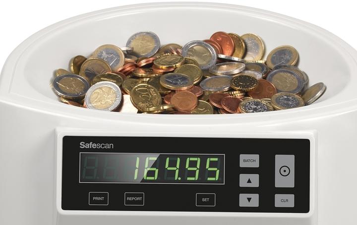 Produktbild Safescan Münzzähler u. Sortierer 1250, zählt und sortiert 220 Münzen/Minute, grau (Münzzähler)