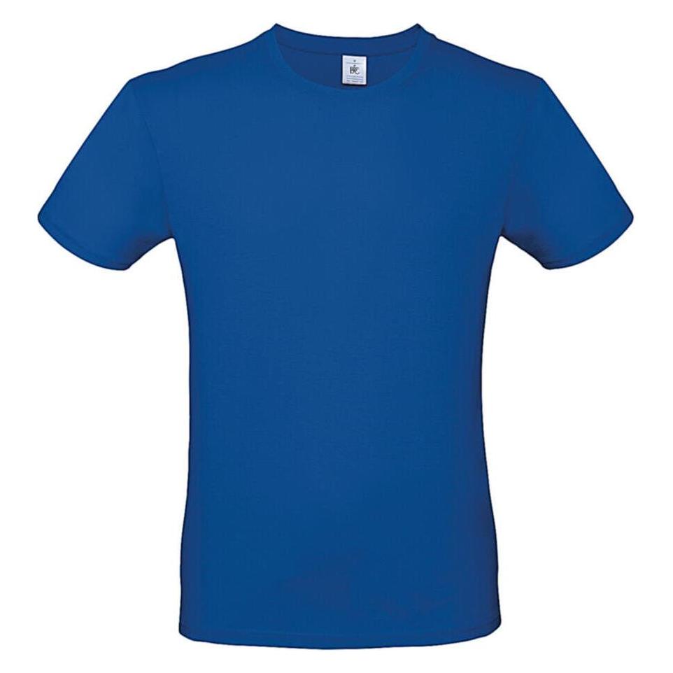 B&C, Unisex, Shirts, E150, Blau, Grau, (S)