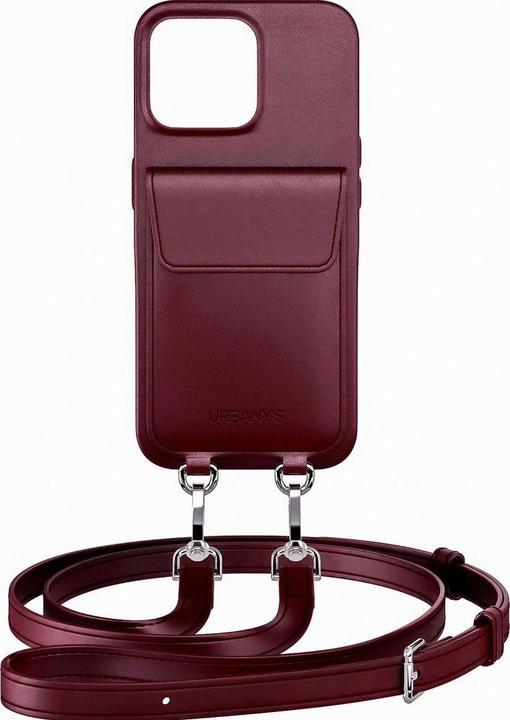 Actual product image Urbany's Necklace Case Handykette+ RED WINE iPhone 17