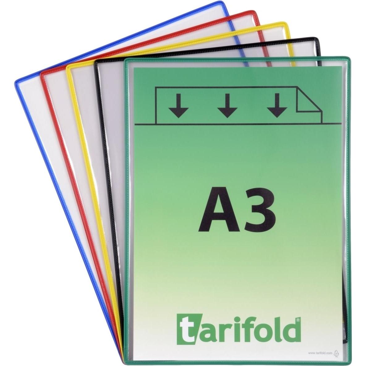 Tarifold, Informationsschild, Klarsichttafel standard A3 sortiert 5 Stück
