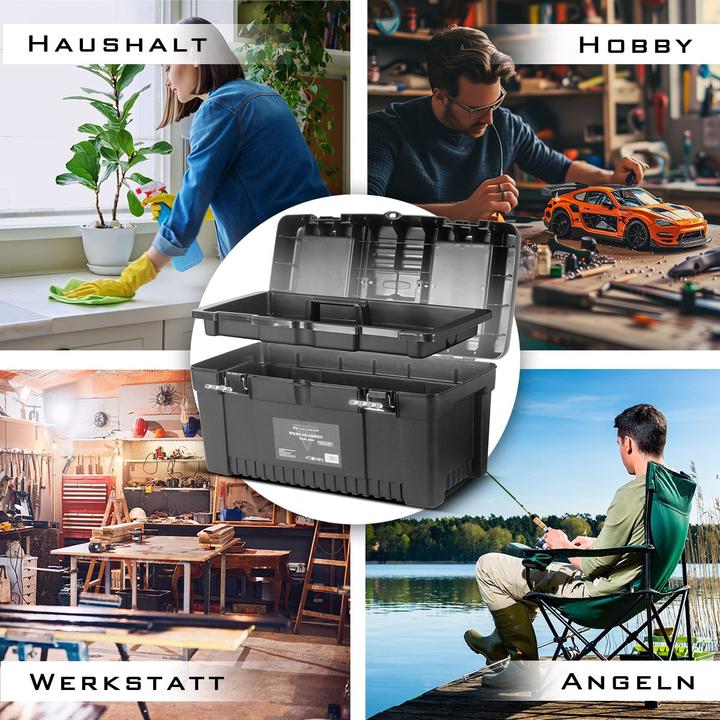 Produktbild Stahlwerk Toolbox Set mit 4 leeren Werkzeugkisten Modul-System Sortimentsboxen