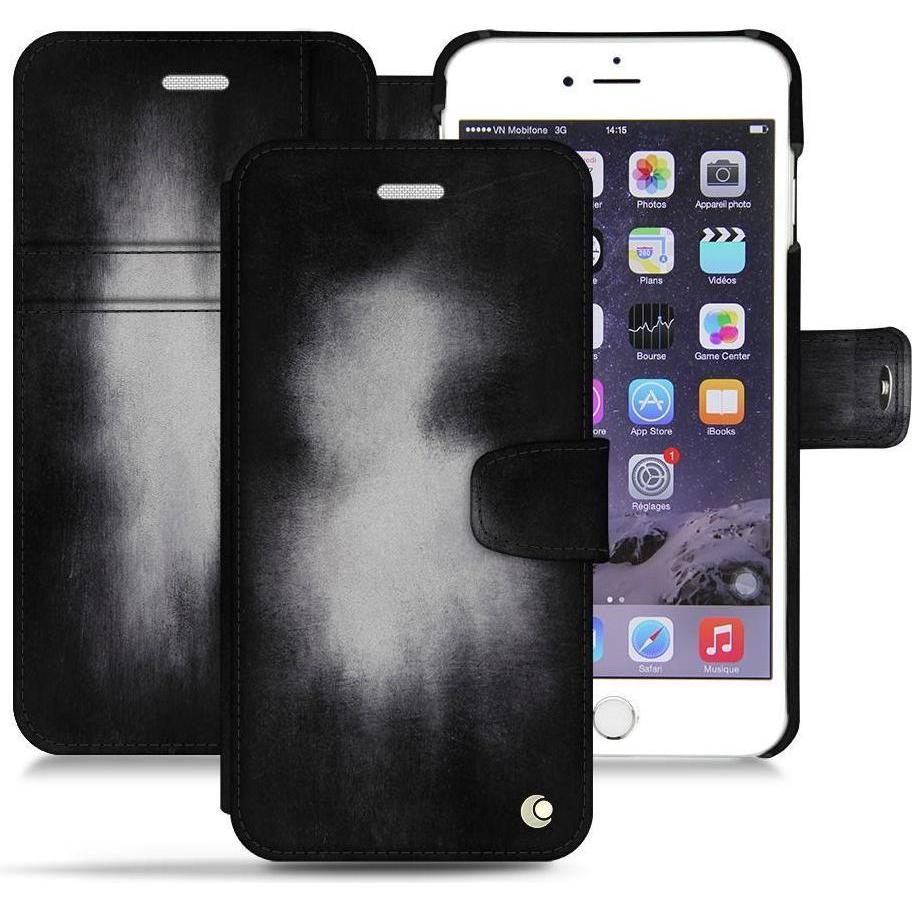 Noreve Lederschutzhülle Wallet (Apple iPhone 6s), Smartphone Hülle, Grau