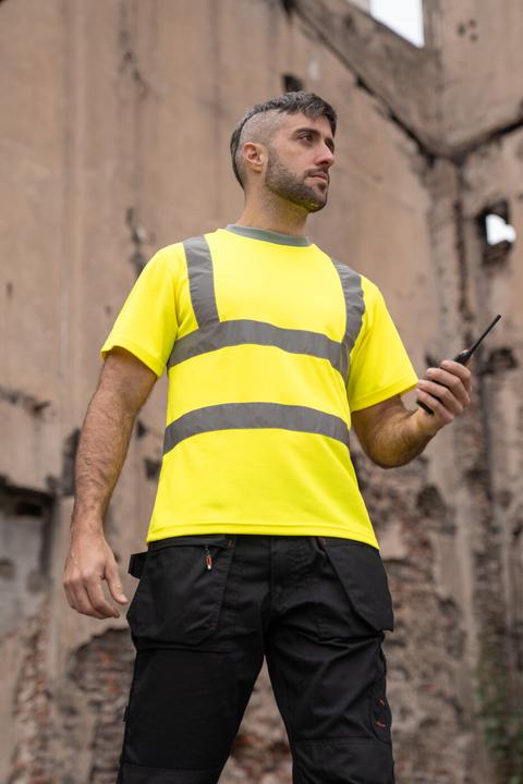 Actual product image Korntex Hi-Vis Poly T-Shirt (M)