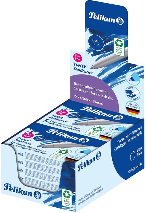 Produktbild Pelikan Tintenpatrone Eco 5ST blau (5 Stück, Blau, 0.30 mm)