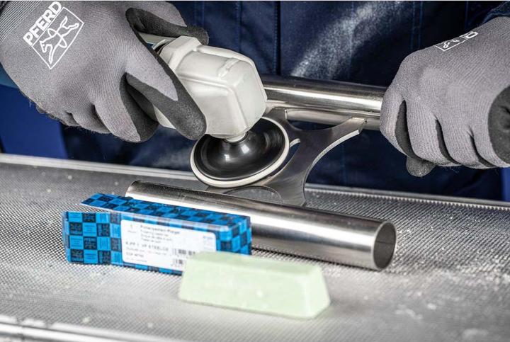 Immagine prodotto Pferd 44250006 Composto di lucidatura PP per la prelucidatura di barre di acciaio e acciaio inox 25 x