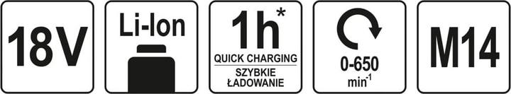 Actual product image Yato Mixer For Mortar 18v Without Battery