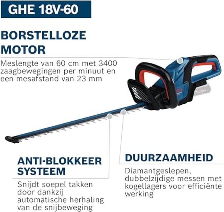 Actual product image Bosch Professional GHE 18V-60 Professional (Rechargeable battery operated)