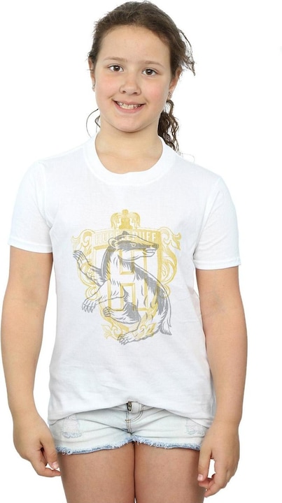 Immagine prodotto Hufflepuff Badger Crest Maglietta Ragazze (140, 146)