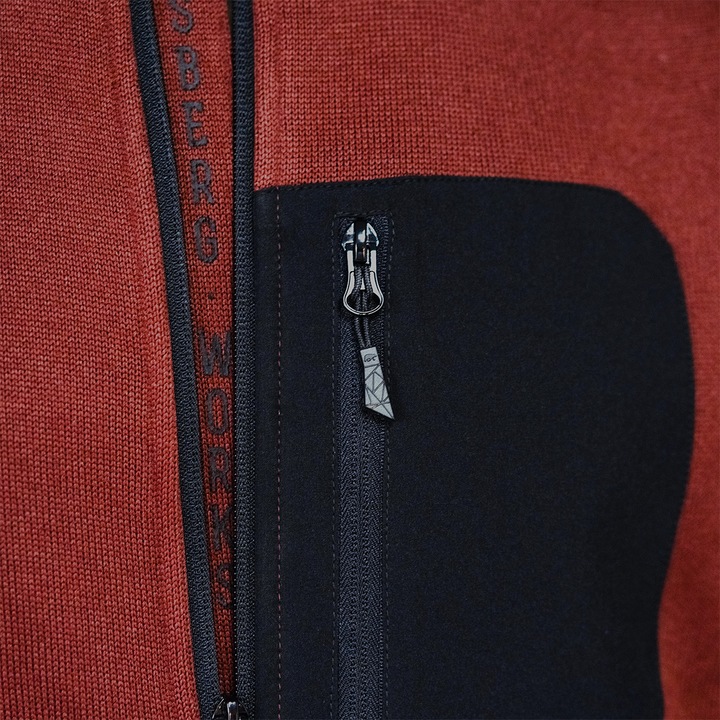 Produktbild Forsberg warme Strickjacke mit Brusttasche (L)