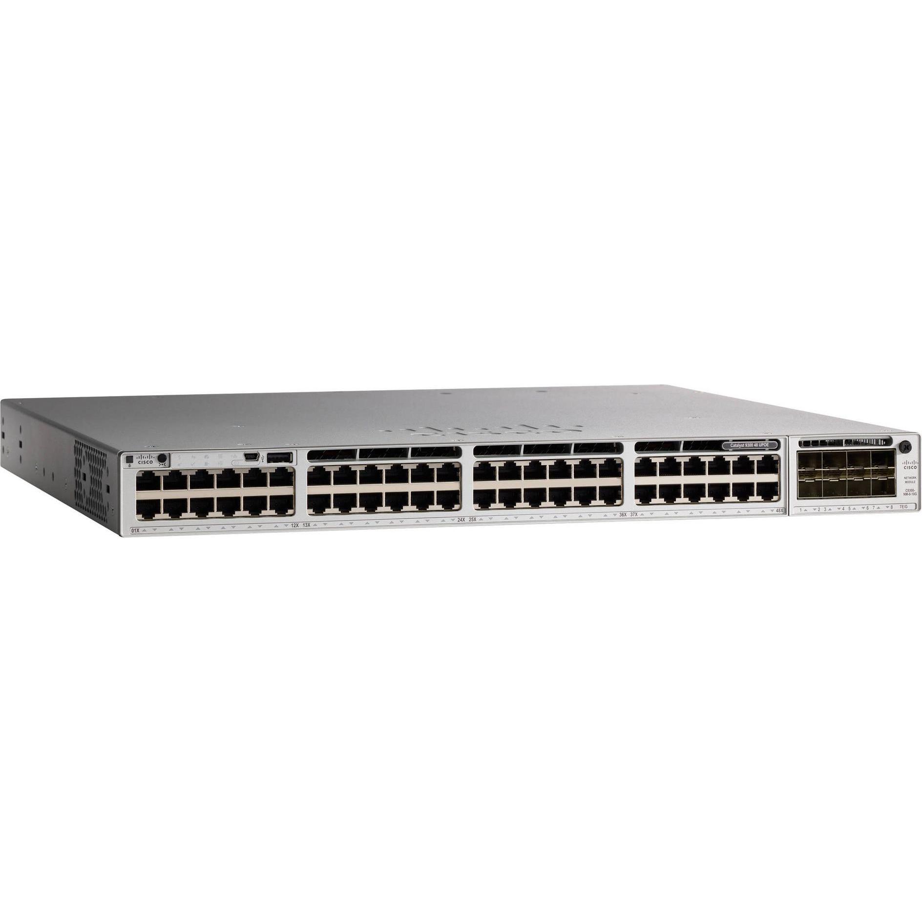 Thumbnail - Cisco C9300-48U-E: 48 Port Switch (48 Ports), Netzwerk Switch, Grau