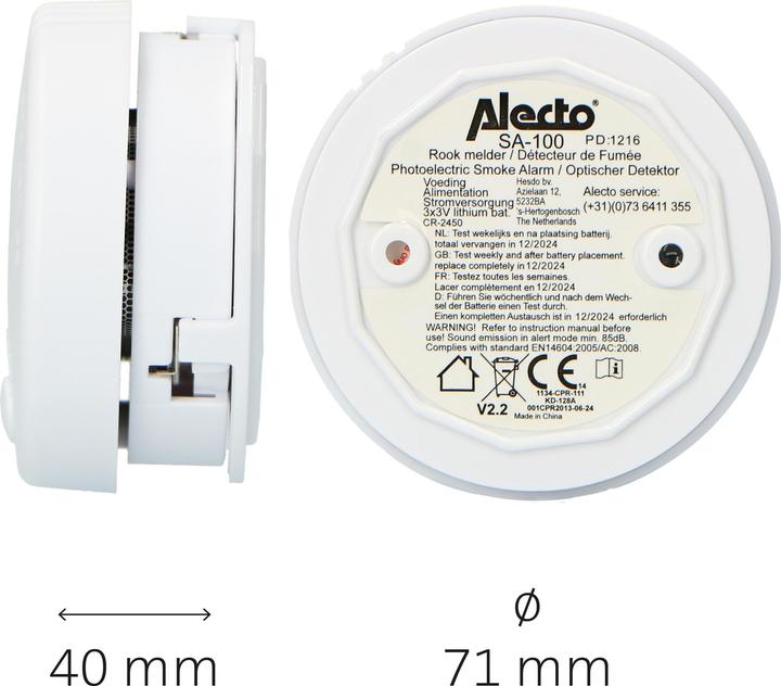 Actual product image Alecto SA-100