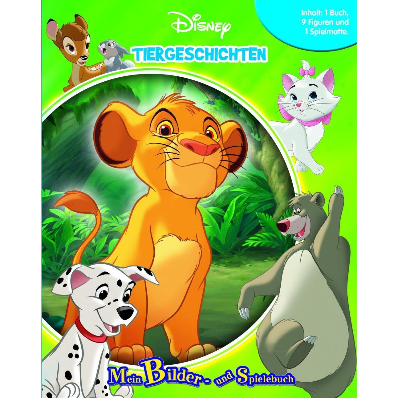 Disney Tiergesch.,Spielbuch+Fig.48680, Kinderbücher