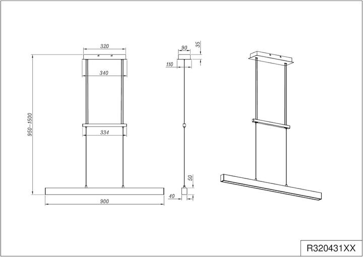Produktbild Trio Paros (3750 lm)