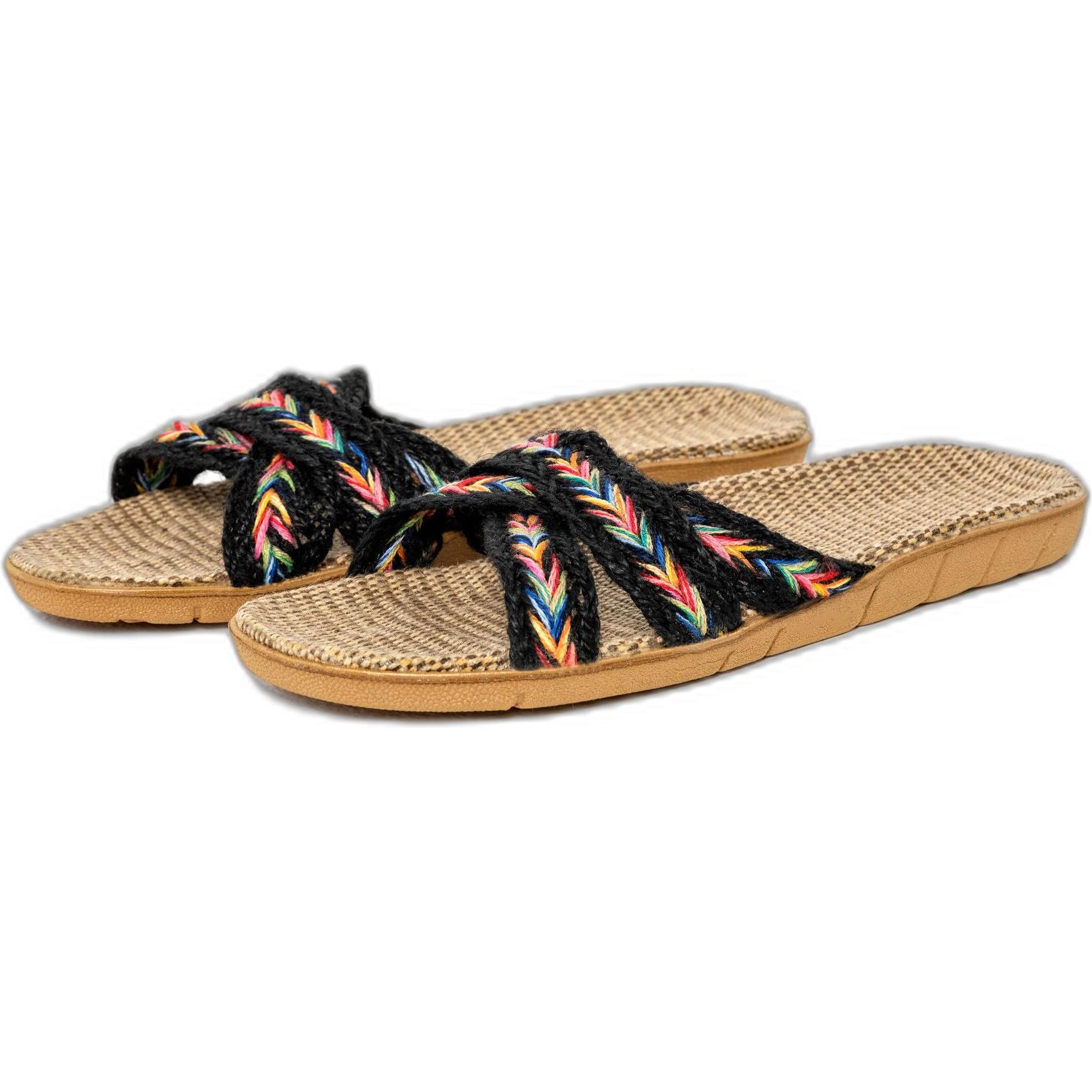 Funky Steps, Damen, Hausschuhe, pantoletten für damen iris, Schwarz, (35)